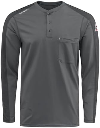 Bulwark FR Men's Flame Resistant Flex Knit Henley