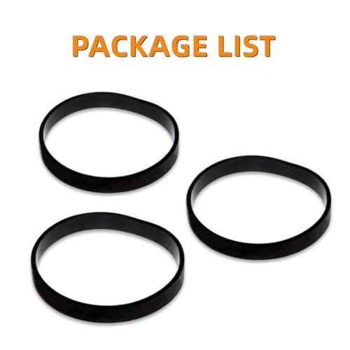 Image of Replacement Belts for Bissell 2910, 2987, 2806 PowerForce and TurboClean PowerBrush Lightweight Pet Carpet Cleaner, Flat Pump Belt Replace Parts 1606428 (Pack of 3)