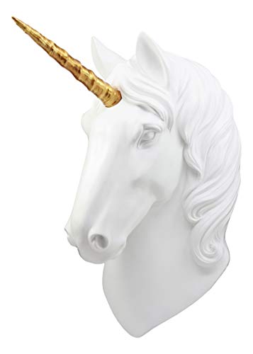 Ebros Gift White Unicorn Wall Decor
