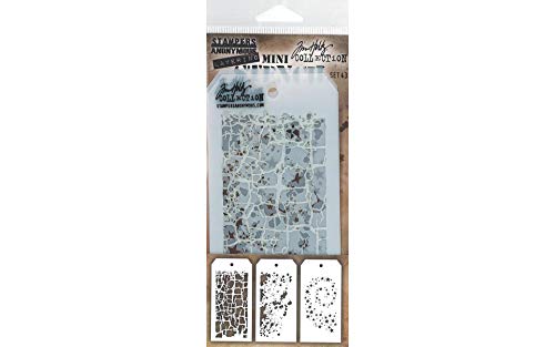 La Mejor Lista de Estarcidos disponible en línea para comprar. 43 Tim Holtz MTS043 - Plantilla para estarcir (tamaño pequeño), diseño de Anon