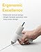 HOTO Cordless Hot Glue Gun, Minimalist Style, 30s Heating Fast, Smart Power-off, Compact Size, Intelligent Temperature Control, USB-C Rechargeable,10 Mini Sticks for Crafts, DIY Arts, Home Repairs