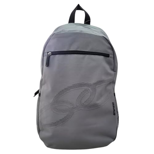Mochila Olympikus Basic Unissex Original Escolar Academia Dia a Dia Viagem Passeio Resistente Confortável Laptop Notebook Bolsos Laterais em Mesh Alças Acolchoadas (Cinza claro e Preto)