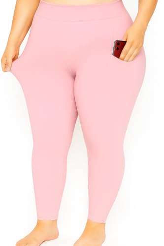 Image of Bio-Washed Soft and Stretchy Ankle Length Leggings with Pocket (Regular and Plus Size)