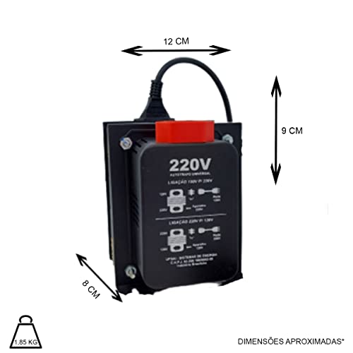 Auto Transformador de Voltagem 750va Automático Bivolt 110v / 220v ou 220v / 110v Upsai Modelo 51000