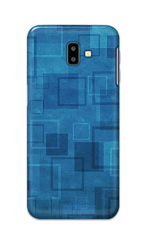 Image of Printed Hard Back Cover Case for Samsung Galaxy J6 Plus | Samsung J6+ Back Cover (Plain Azure Blue) -1302