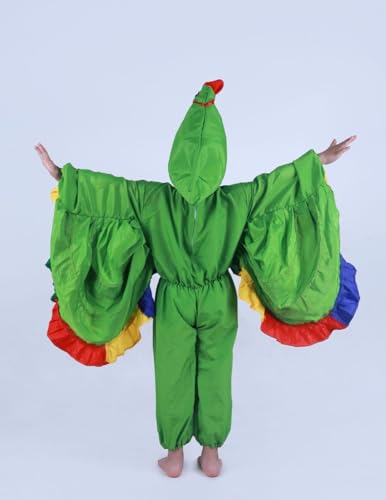 Image of BookMyCostume Parrot Bird Kids Fancy Dress Costume 2-3 years