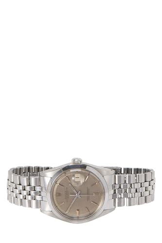 Pre-Loved 18K White Gold Grey Linen Dial Datejust 1600 36mm, Grey3