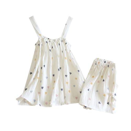 Mallas Deporte Mujer Brillantes Pijamas para mujer, pantalones cortos con tirantes para niña, conjunto de chaleco de algodón, ropa holgada para el hogar Vestido Mujer Sexy Cremallera (Sky Blue, M)