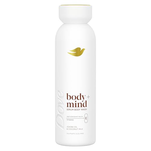 Dove Body + Mind Jojoba Oil & Coconut Milk Serum Body Wash body cleanser with antioxidant-rich vitamin E for glowing skin 350 ml
