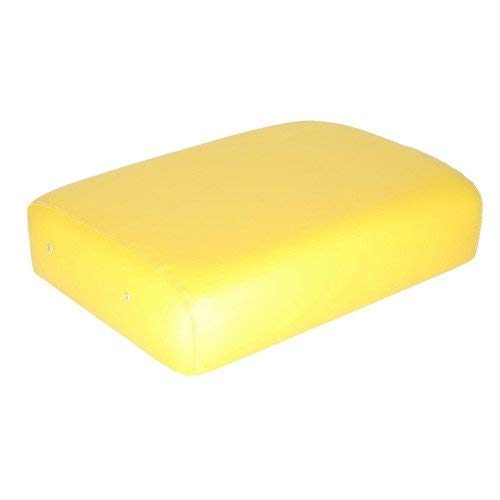 All States Seat Cushion - Wood Backed Vinyl Yellow 19-1/2" x 14-3/4" fits John Deere 50 70 80 840 A B D G R 50 60 70 80 520 530 620 630 720 730 820