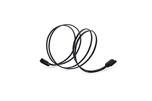 SilverStone SST-CP11-500 - SATA III 6 Gbps Kabel, ultra-dünn, um 90° abgewinkelte Anschlüsse, 50 cm, schwarz