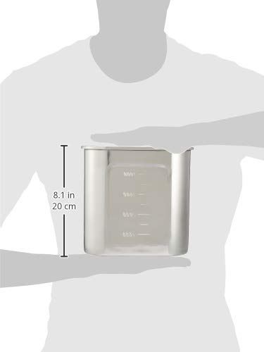 Amazon｜遠藤商事 業務用 深型角キッチンポット 18cm 目盛付