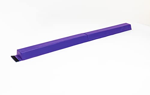 We Sell Mats – 6 Foot PRO Balance Beam – Vinyl Surface Folding Beam – Durable Gymnastics Beam - Purple