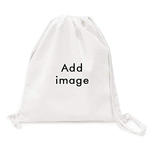Personalizado Adicionar imagem imagem imagem mensagem tela cordão mochila viagem sacolas de compras