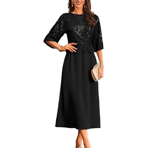 GRACE KARIN Sequin Chiffon Evening Gown Cover