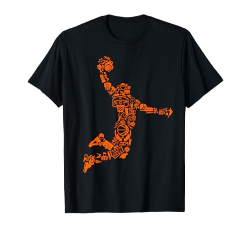 Cool Basketball t shirt for youth, Basketball Slam Dunk t shirt, Women's Basketball Novelty T shirt, Men's Basketball Novelty T shirts, men's and Women's Basketball Novelty Clothing, Basketball Dunks Layups Dunks Jump shots Hook shots Bank shots Tip-ins