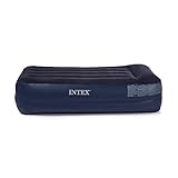 Intex Colchão Inflável Dura-Beam com Almofada Integrada e Bomba Elétrica Interna, Preto glide