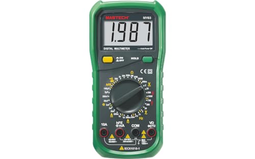 MASTECH MY61 MY60 MY62 MY63 MY64 MY65 MY68 MY6243 Multimètre Professionnel AC/DC Testeur Électrique Portable Mesureur Numérique Multimètre Voltmètre Multimètre de...