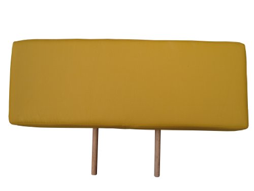 Zen - Rallonge de table de massage - En cuir synthétique - 76 cm x 28 cm x 7,5 cm - Convient pour toutes les tables de massage Zen (jaune safran ) Cover