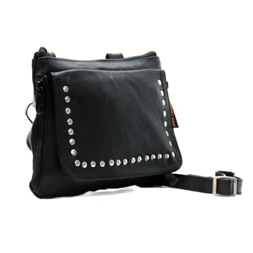 Hot Leathers Studded Leather Concealed Carry Purse PUA1173-9X7X12