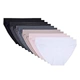 12 Pack René Rofé Lingerie Women's 3 Pack Classic Seamless Hipster Brief Bikini Panties (Bikini Pack, Medium)