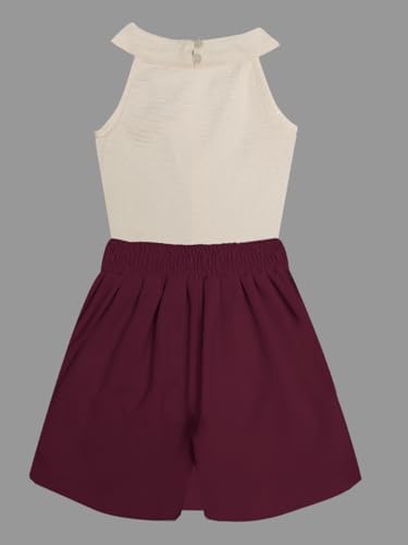 Image of A.T.U.N. (ALL THINGS UBER NICE) Girls Tank Top and Skort Set | Stylish Sleeveless 2 Piece Outfit Set for Kids | Comfortable Soft Fabric Clothing Set for Girls