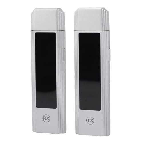 EBTOOLS Wireless Transmitter and Receiver, Seamless 4K Decode 1080P Output Dual Band 2.4G 5G Plug and Play Type C, with LED Display, for Laptop PC Phone to Monitor Projector TV Box
