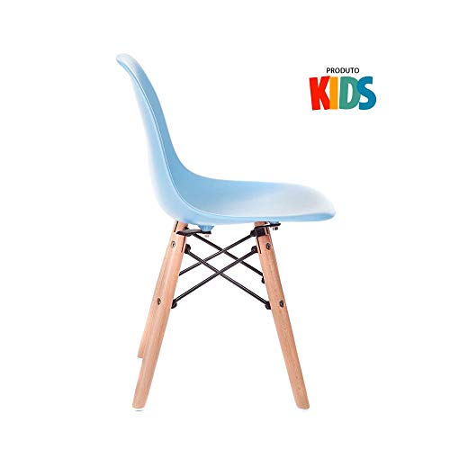 Kit infantil - Mesa Eames Junior azul + 4 cadeiras Eames Junior azul