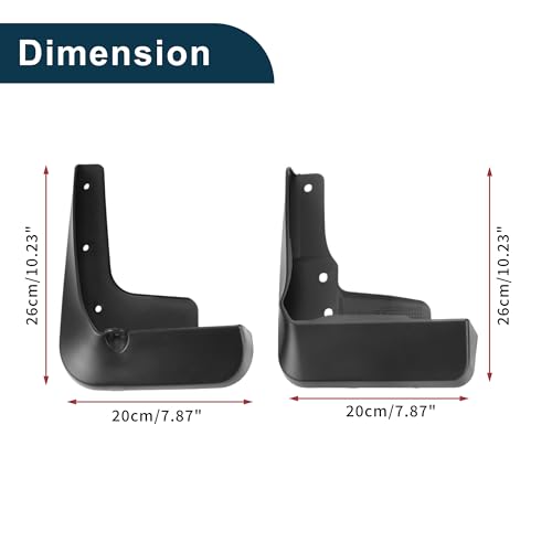 Image of Mud Flaps Splash Guards for Toyota Alphard 2022-2024 Front & Rear Mud Guards W /Mount Accessories