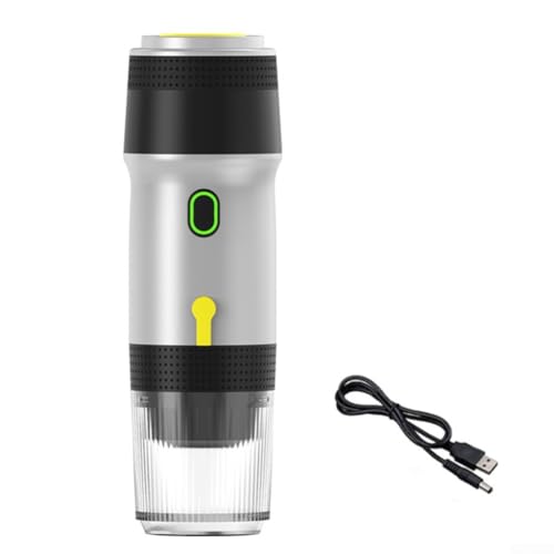 Para mini cafetera amigable al aire libre con conveniente opción de alimentación USB (plata A)