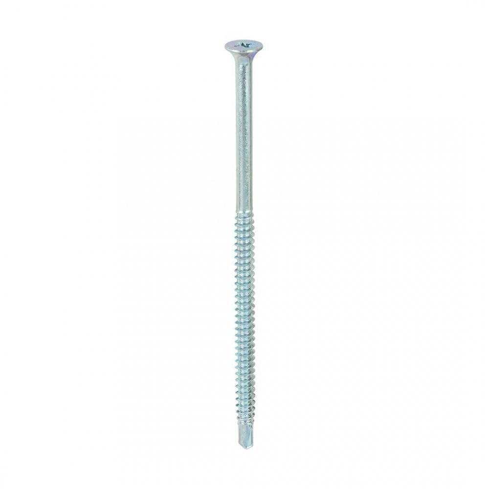 Timco Silver Bzp Ph2 Philips Self-Drilling Drywall Screws - 4.8 X 100 - Zinc - Box Of 500