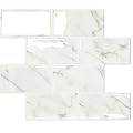 STICKGOO 10-Sheet Subway Tile Peel and Stick Backsplash, Self Adhesive Vinyl Wall Tiles, Stick on Backsplash for Kitchen and Bathroom(Thicker Design)