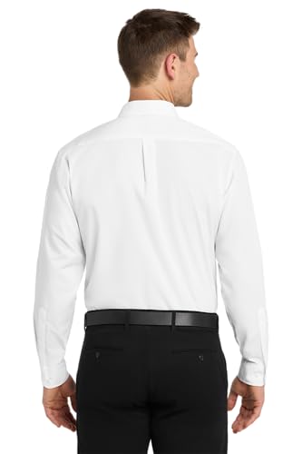 Image of Port Authority Men's Long Sleeve Carefree Button-Down Poplin Shirt