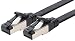 Produktbild 1,5m Cat 8 Patchkabel flach schwarz 40 Gigabit Netzwerkkabel Ethernet LAN Kabel 40 Gbits 2000 Mhz Patchkabel Cat8 Kabel LSZH TPE PIMF Rj45 Stecker 1 Stück - 1,5m