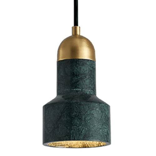 Personnalité créative marbre vert pour ce luminaire de chambre
