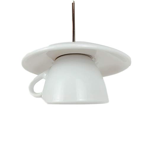 Moderne En Céramique Théière Plafond Suspension Lampe Tasse À Thé Suspendus Simple Tête Décoration Petit Lustre Simple Restaurant Passage Chambre Cuisine Bar Café E27 Cover