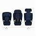 Kinderkraft FIX2GO Autokindersitz i-Size 76-150 cm (15M-12J), faltbar, Tragegriff, ISOFIX+Top Tether, SAFERIDE Sensor, SPS+, H-GUARD+, 5-fach RECLINING, Air Flow, Bezug waschbar, Dunkelblau