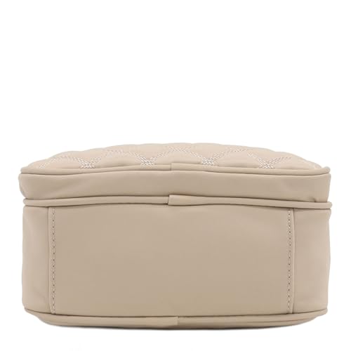 Image of FashionPuzzle Quilted Nylon Crossbody Bag with Wide Strap