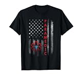 Paramedic American Flag USA Shirt EMS EMT Paramedic Gift T-Shirt