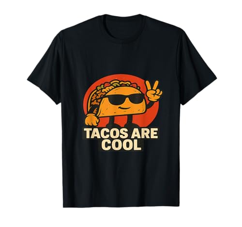 Los tacos son geniales, divertidos, retro, amantes de los tacos Camiseta