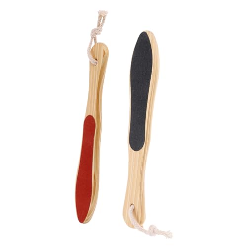 SHERCHPRY 2Pcs Wooden Foot Massaging Board Dual Sided Care Tool for Feet Care and Exfoliation for Home Use as Present