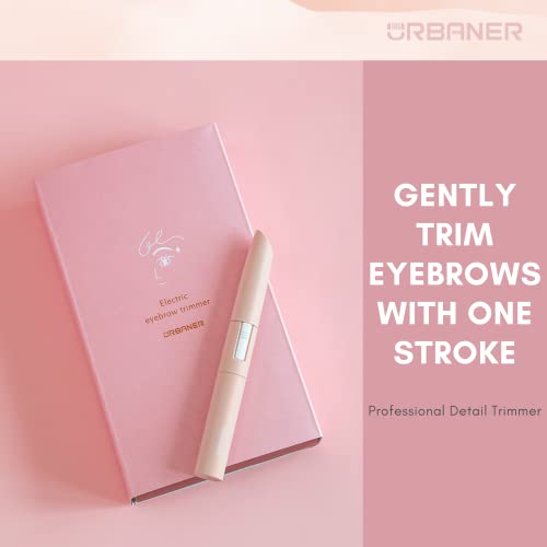 Urbaner Electric Eyebrow Trimmer For Women, Small Battery Powered Pen-Shaped Facial Hair Remover, Painless For Face Chin Upper-Lip Neck Peach-Fuzz, Mb-052 #TOP1