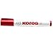 Produktbild Kores M20857 Whiteboard/Flipchart Marker, Keilspitze, 3-5 mm, rot