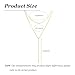Lariat Necklace for Women Gold Long Necklaces for Women Dainty Drop Necklace Layered Beaded Twist Chain Y Shaped Necklaces Chain for V Neck and Backless Dresses