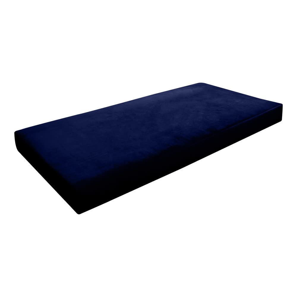Cover ONLY Twin-XL Knife Edge Velvet Indoor Daybed Mattress 80