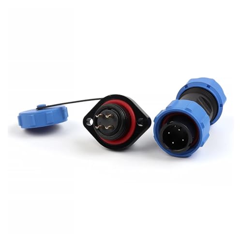 Conector de aviación impermeable SP17 IP68 6-10mm 2-10 pines miniatura 4