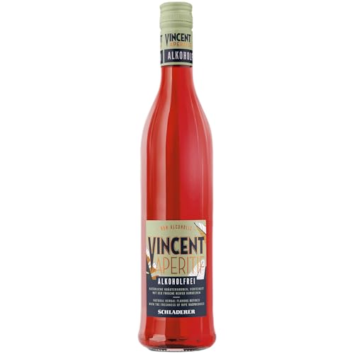 VINCENT Aperitif Alkoholfrei - fruchtiger Bitter-Aperitif der Schwarzwälder Hausbrennerei Schladerer mit feinen Himbeernoten, perfekt als Spritz oder mit Tonic (1 x 0.7 l)