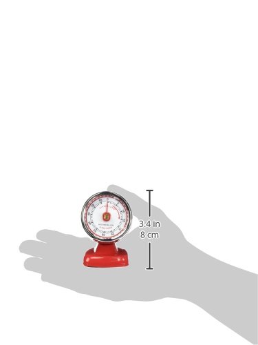Kikkerland Vintage Streamline Kitchen Timer, Red #TOP2