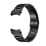 PIGLOLKINY For Galaxy Watch 7 6 5 4 44/40mm 5pro Band 45mm cinturino in acciaio for Samsung for Classic 47mm 46mm 43mm(Black,Watch 4 clasic 42mm)