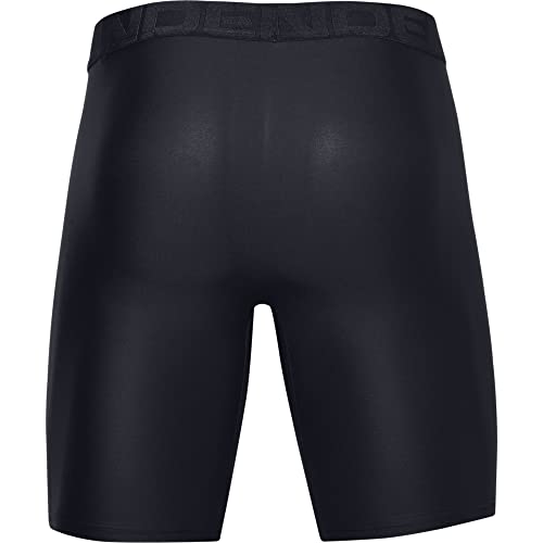 Under Armour Mens Tech 9-Inch Boxerjock 2-Pack , Black (001)/Black , Large #TOP3